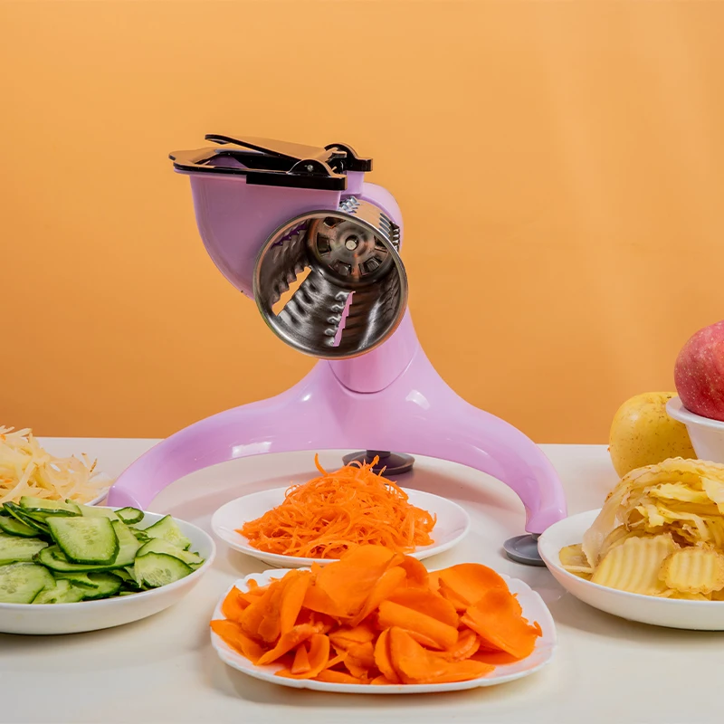 Manual Fruit Salad Machine  5 in 1 Stainless Steel Fruit and Vegetable Tools Vegetable Choppers Salad Maker
