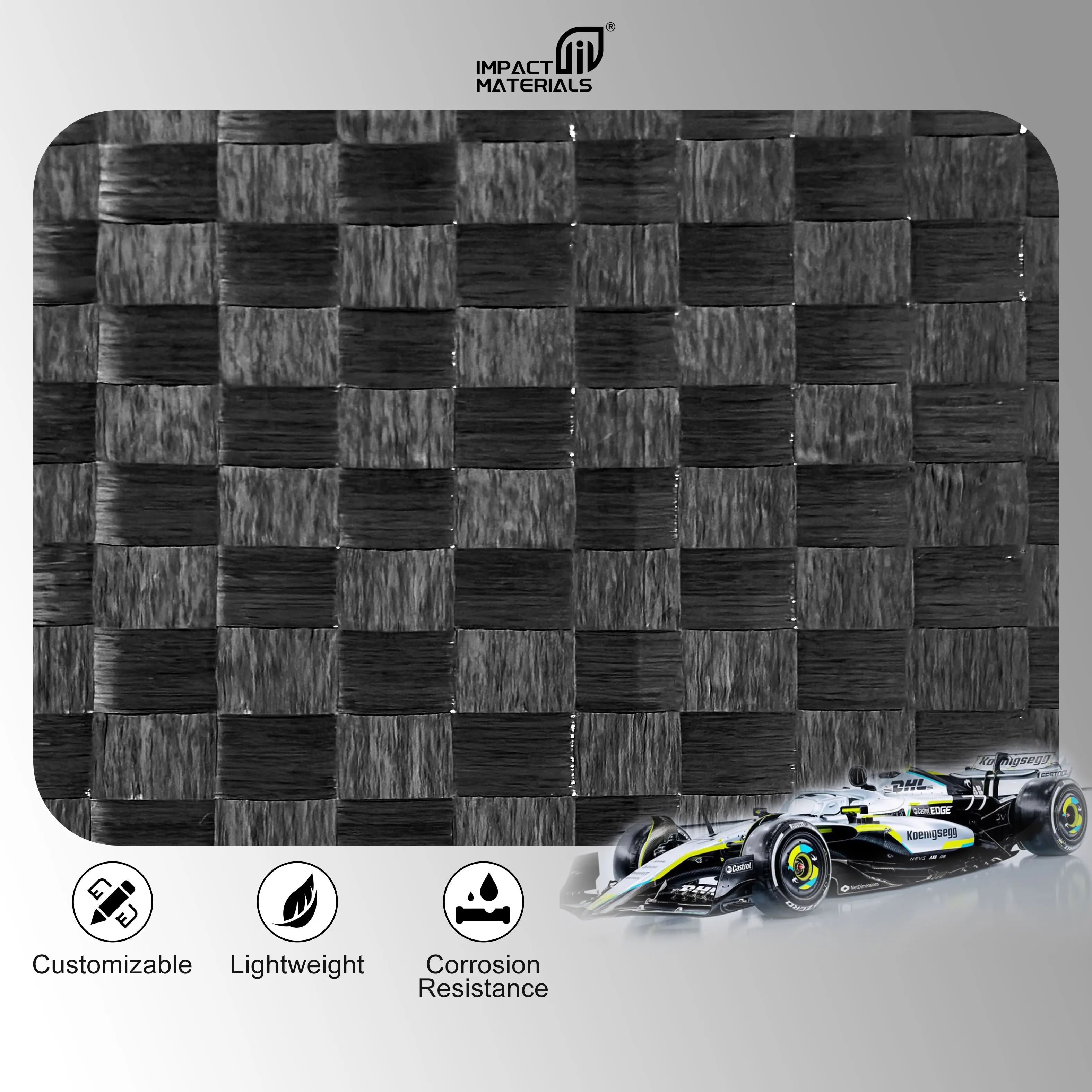 Customizable Lightweight High Strength 3D Triaxial Carbon Fiber Spread Tow Fabric for Car Parts Composites Application Customizable Lightweight High Strength 3D Triaxial Carbon Fiber Spread Tow Fabric for Car Parts Composites Application