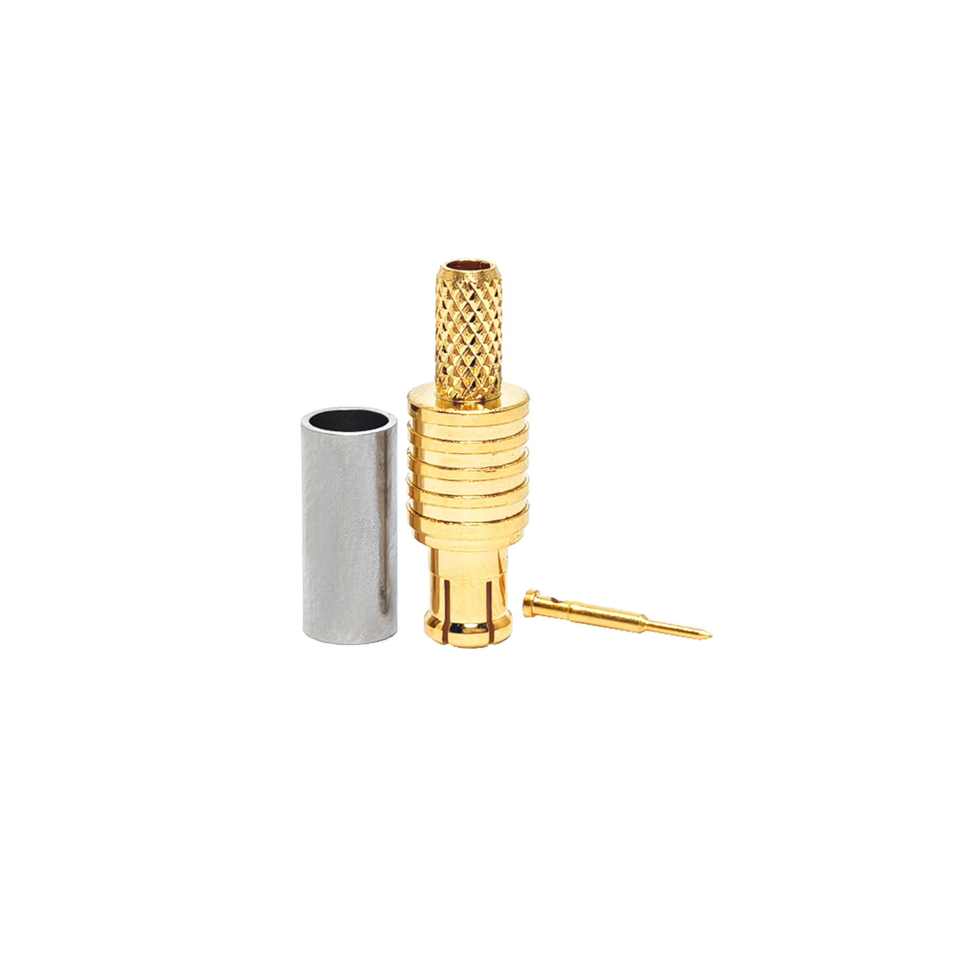 MCX Male Crimp Type RF Coaxial Connector Adapter for RG174 Coax Cable