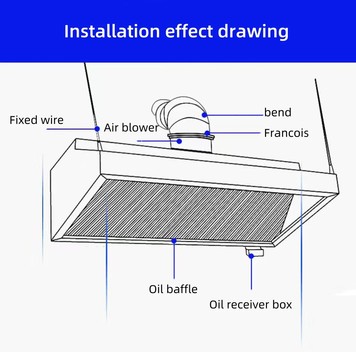 Commercial Kitchen Extractor, Stainless, Steel, Wall - detail 8