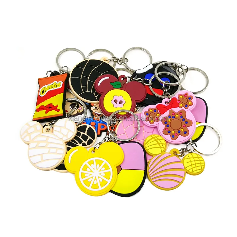 Gift Fashion Promotional Mini 3d Shoe Pvc Keychain Charms Custom