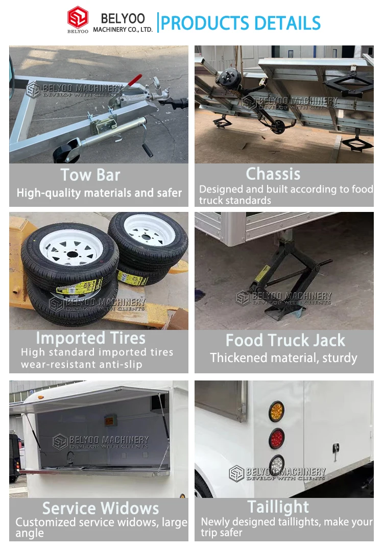 Mobile Food Truck Concession Street Food Cart Coffee Carts Mobile Kitchen Horse Trailer Ice Cream Truck Mobile Bar Food Trailer