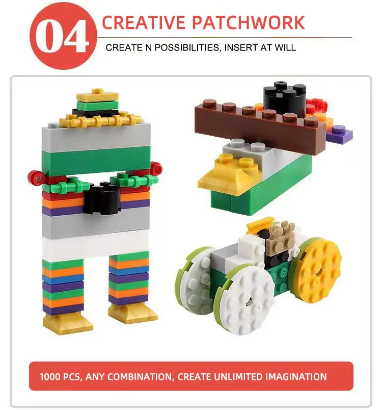 1000pcs Creative Educational Construction Bulk Building Blocks Buy