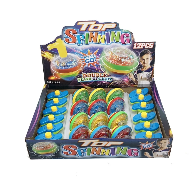 Новинка, светящийся верх для спиннинга, светящийся верх, игрушка, красочный верх для выброса, игрушка, мигающий светодиодный гироскоп, Детские Классические игрушки