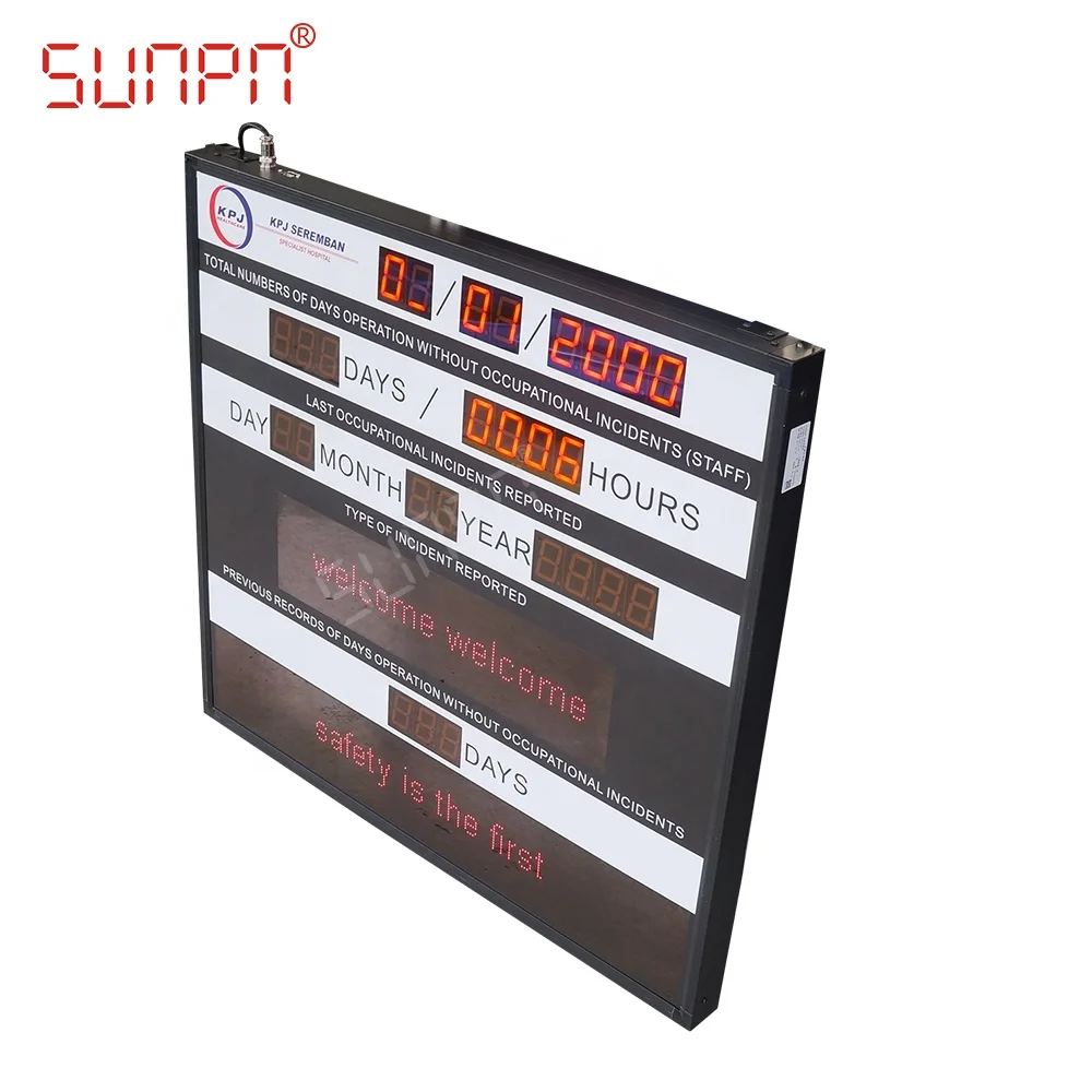 Supplier Of Led Digital Safety Board For Construnction Site Safety Sign -  Buy Led Digital Safty Board,Safty First Sign,Production Mannagement Product  on Alibaba.com