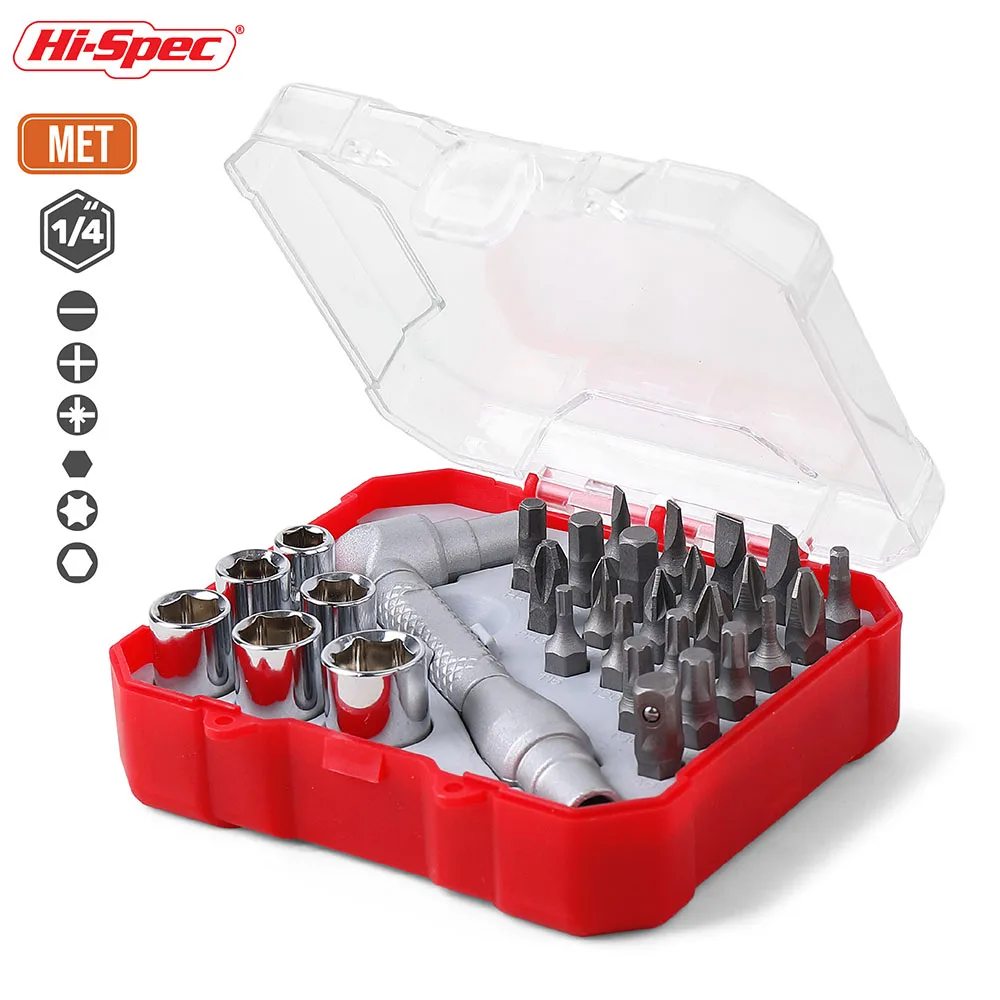 34pc Mini Compact Screwdriver Bits Set for DIY Projects