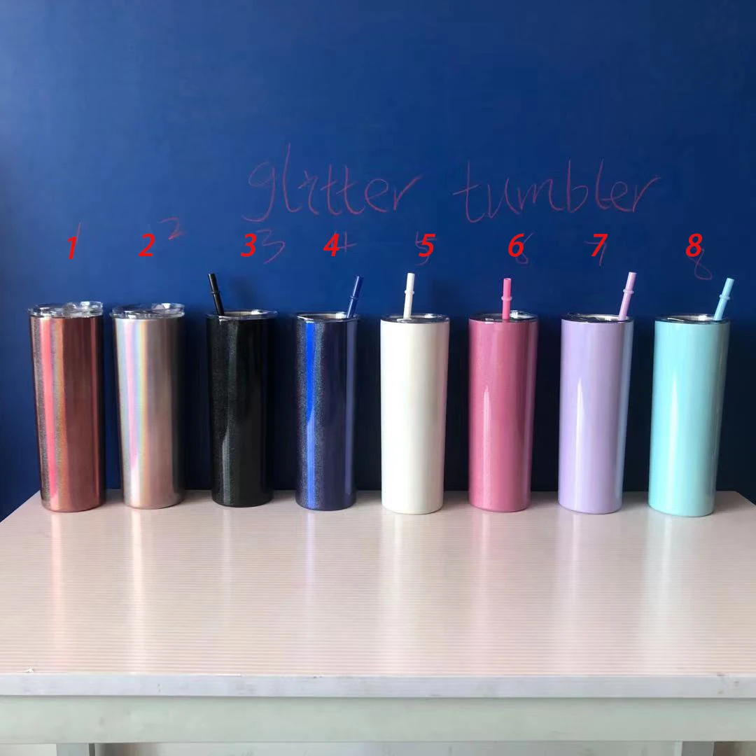 Black & Neon Glitter Tumbler with Straw – Rusty Soul