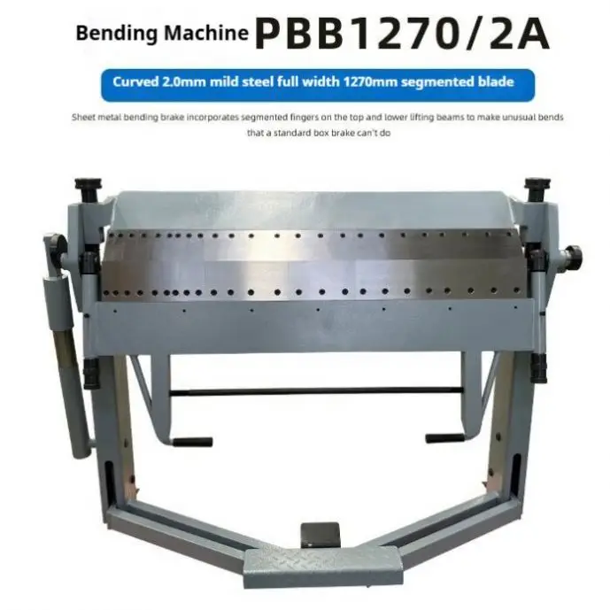 Fully Welded Structure PBB1270/2 Manual Sheet Metal Segment Bending Machine 2mm Thickness 1270mm Metal Bending Machine Hand