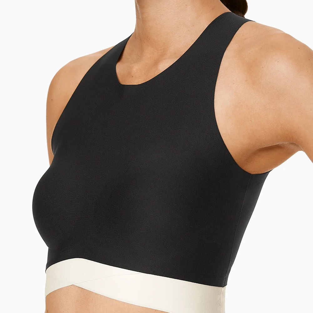 Hollow Back Active Recycled Padded Fitness Sports Bra Custom Logo Ladies Compression Yoga Crop Top Womens Activewear Sportsbra