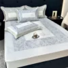 Fitted Sheet - Lin Yingshi - Misty Blue