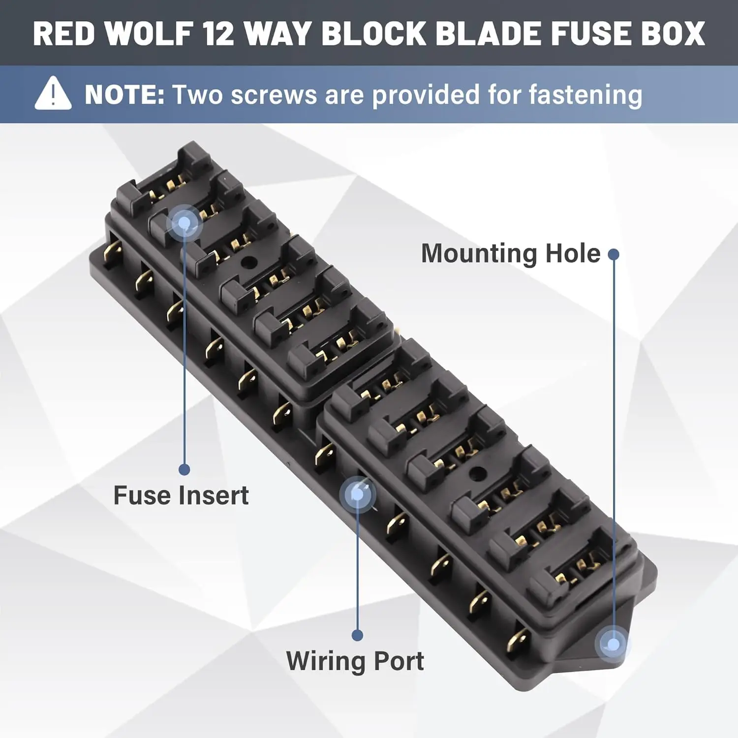 Boîte à Fusibles Voiture Et Bateau - 4 à 12 Circuits - Protection Contre Surcharge Et Court-circuit - Matériau Ignifuge