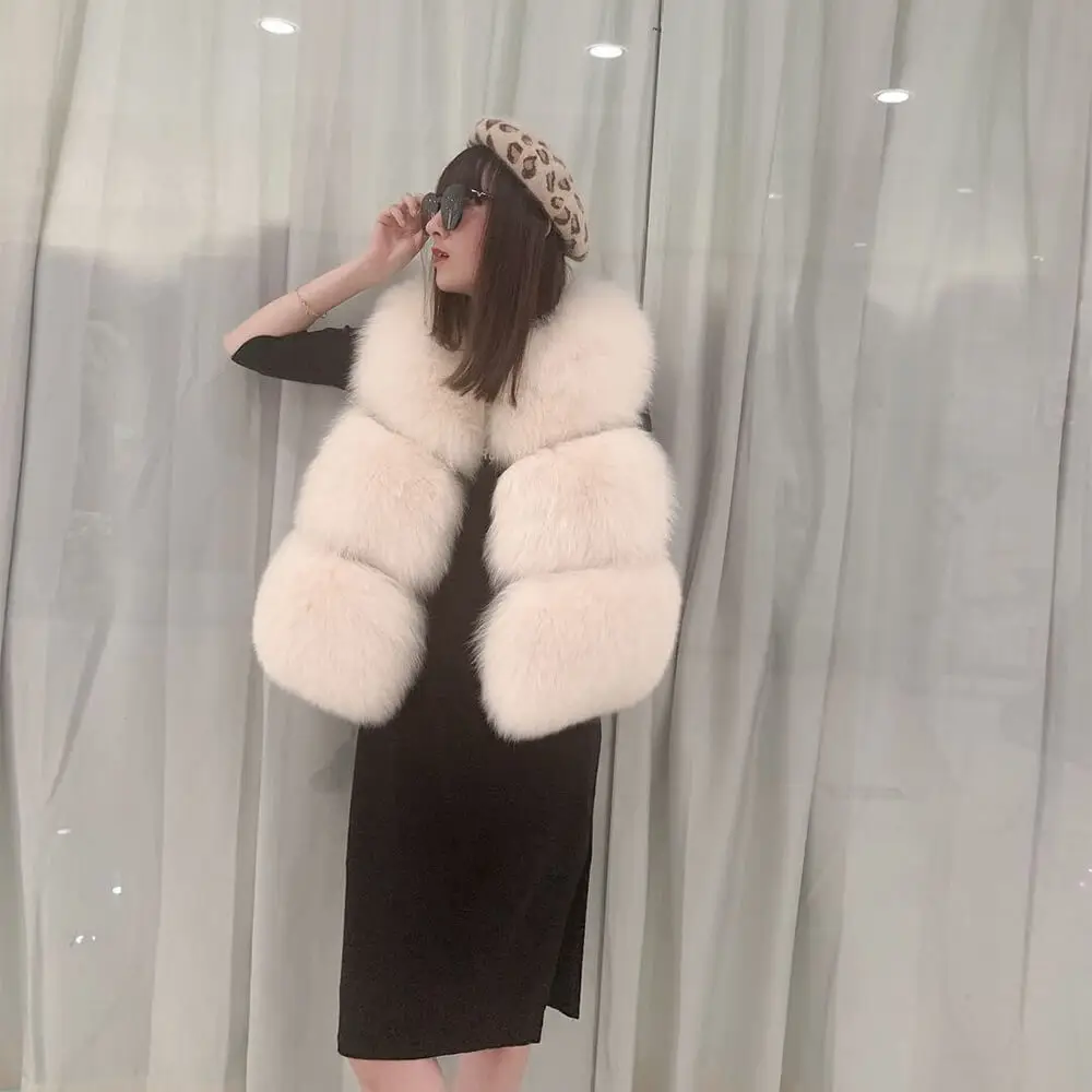 Sleeveless on sale fluffy jacket