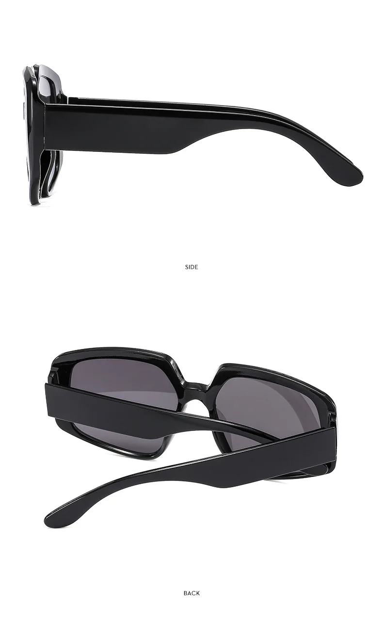 2024 New Irregular Large Frame Sunglasses High Quality Fashion Retro