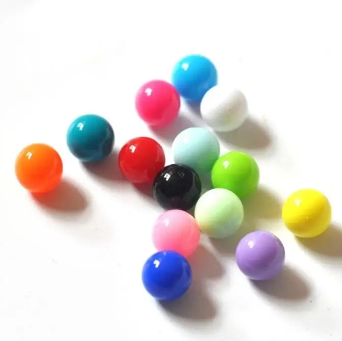 Factory supply 2mm 4mm 6mm 8mm 10mm acrylic PMMA PA PA66 PTFE PP POM balls  round beads plastic