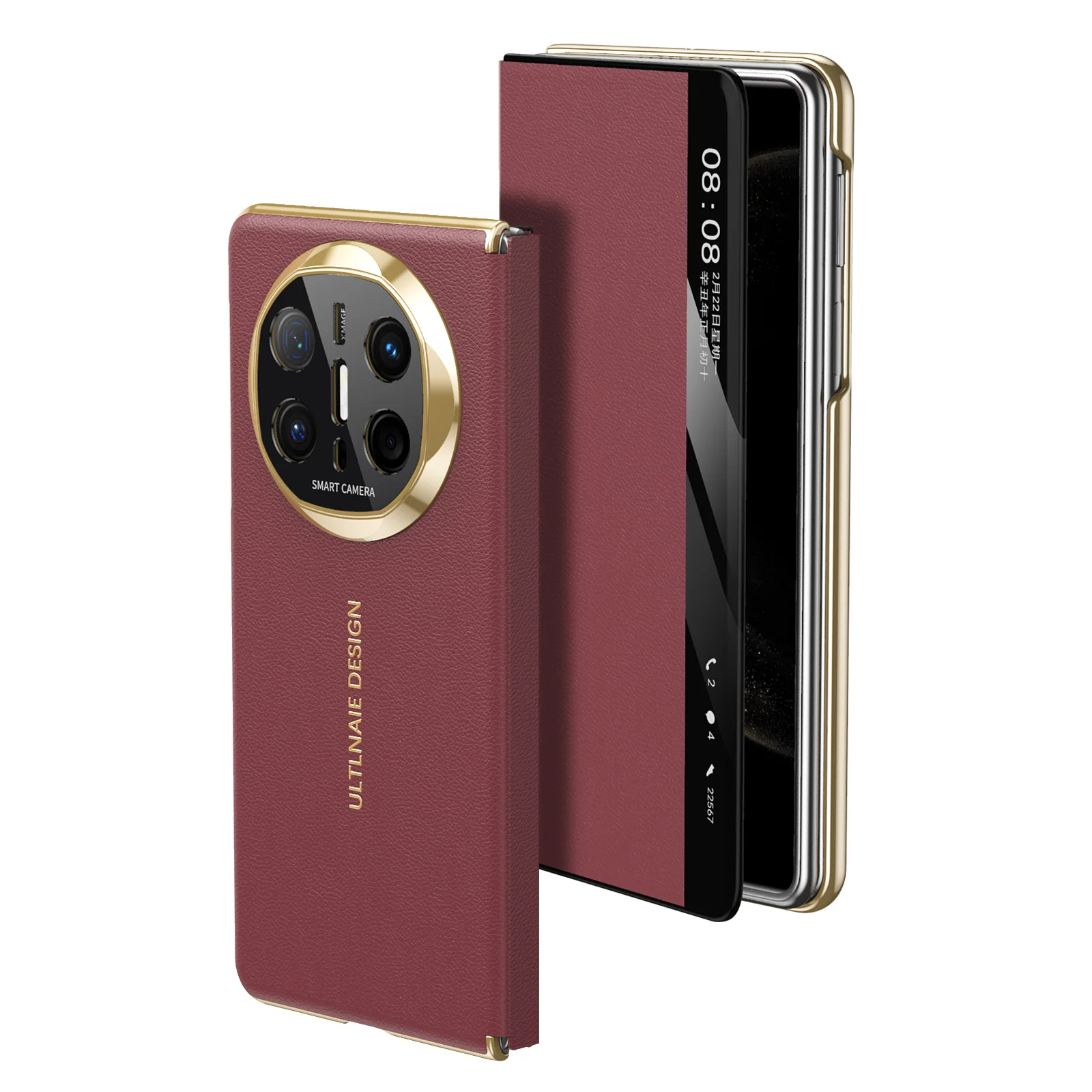Retro 360 Degree Fully Protective Mobile Phone Case for Huawei Matext X5 X6 Honor Shockproof Pu Cover