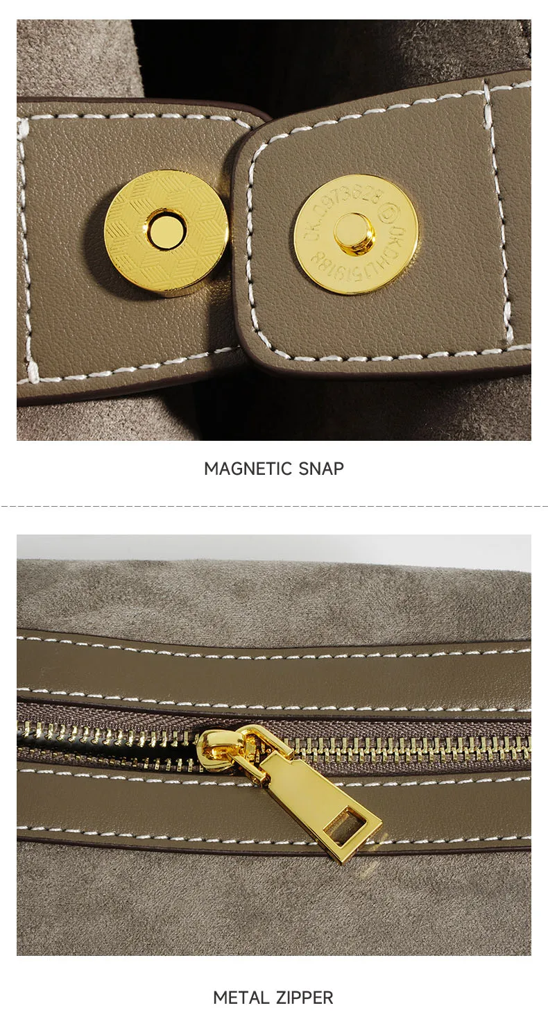 Manufacturer Real Cowhide Leather Woman Tote Bag Large Capacity