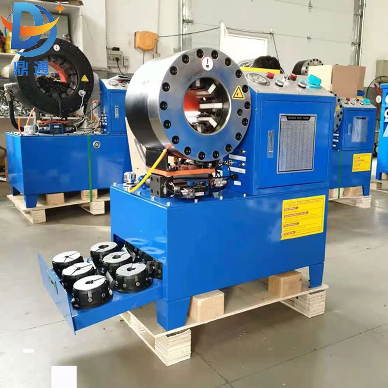 Vertical Flexible Gates Hose Crimping Hydroulicd Press Machine Crimping ...