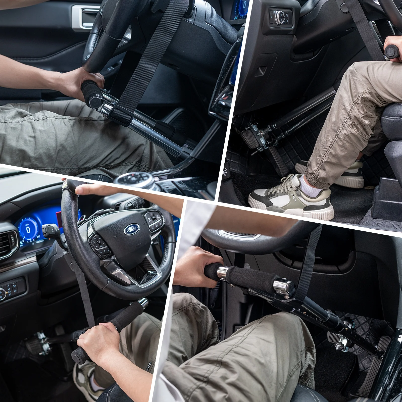 Controles Manuales Portátiles Para Coche - Asistencia De Conducción Para Personas Con Discapacidad O Lesiones