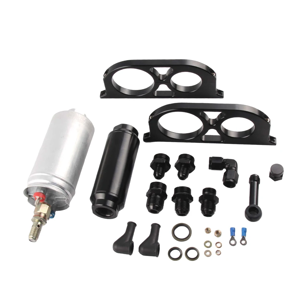300lph External Fuel Pump W/ Bracket Kit & Filter An8 Fits Bosch 044 0580254044 Buy Dual