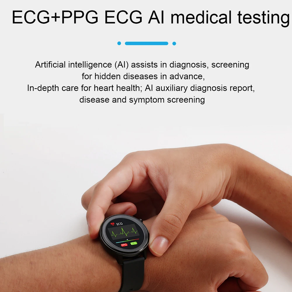 E80 Смарт-часы с температурой тела ECG + PPG AI Медицинский Диагностический мониторинг здоровья Смарт-часы водонепроницаемые часы