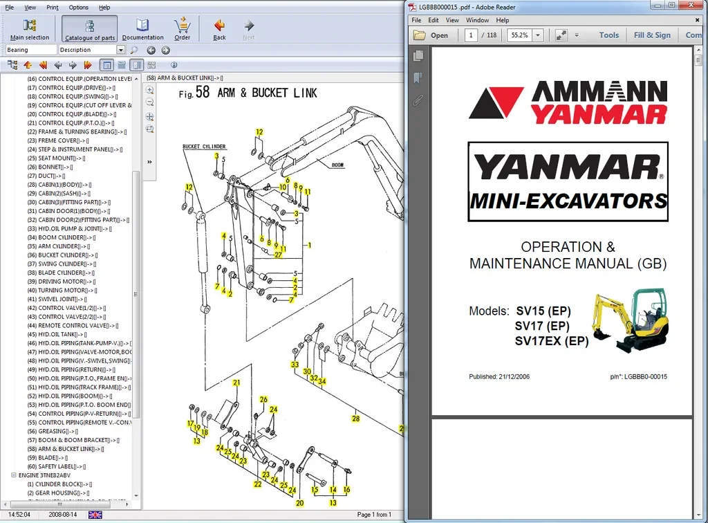 2021.08ヤンマー建設機械電子スペアパーツカタログ| Alibaba.com