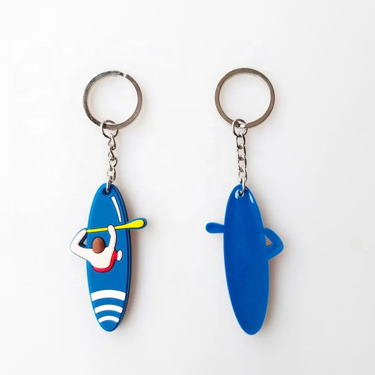 Custom 2d Soft Pvc Keychains Personalized Soft Rubber Keyrings 3d Customized Silicone Rubber Key Chain supplier