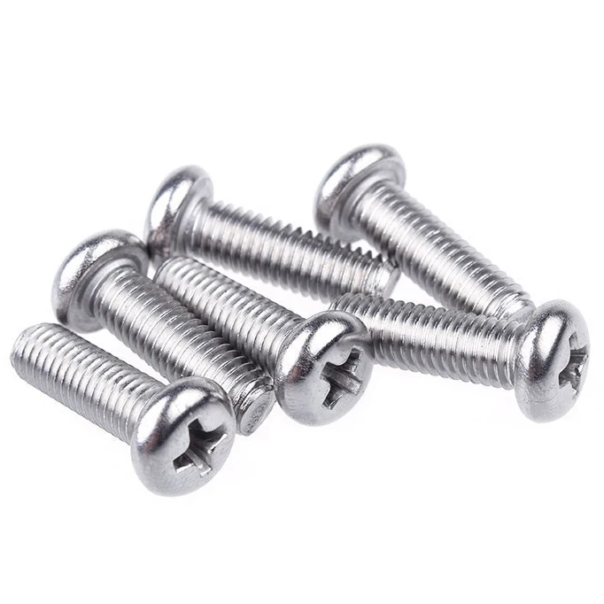 Din 7985 Nickel-Plated Pan Head Machine Screw Zinc-Plated M3 M4 M2 M5 Thread Size Customized Thread Size Screw