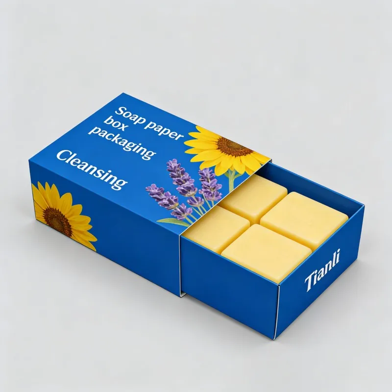 デジタル印刷によるカスタムデザイン・ロゴ入り白色紙製石鹸パッケージボックス・低価格・石鹸バー用ボックス（卸売）