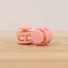 Peach pink 17mm - 17mm - round - peach pink