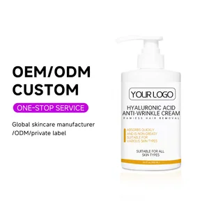 OEM ODM Beauty Product Skin Care Anti Aging Whitening Face Vegan Lotion Firming Hyaluronic Acid Anti-wrinkle Facial Cream