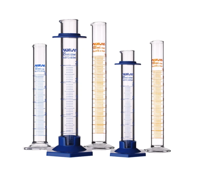 Borosilicate 3.3 Glass Laboratory Graduated Measuring Cylinder With