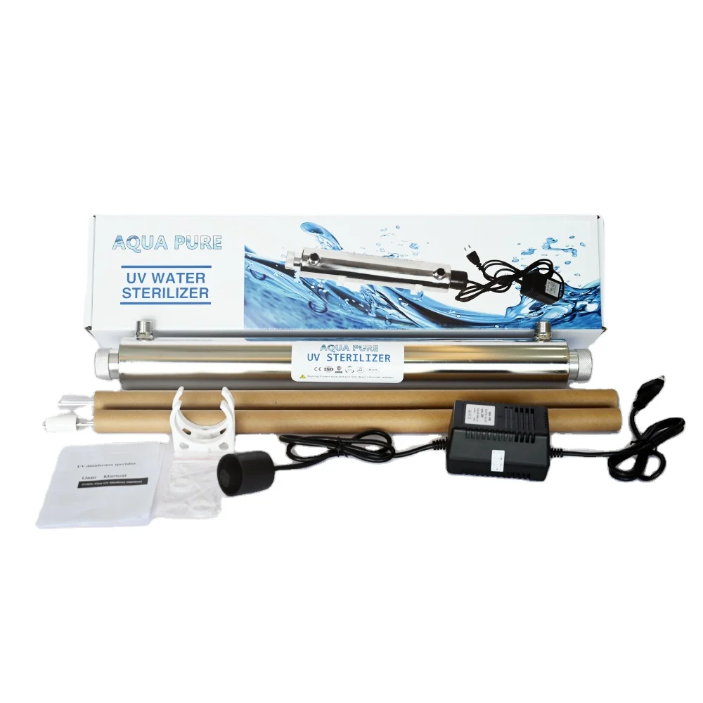 УФ-стерилизатор для воды нержавеющая сталь 12 Вт 1GPM