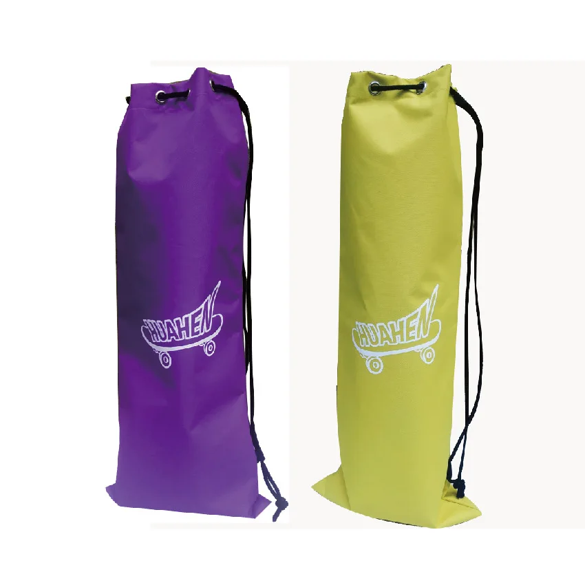 Eco Waterproof Skateboard Bag Backpack Durable Drawstring Carry Bag For