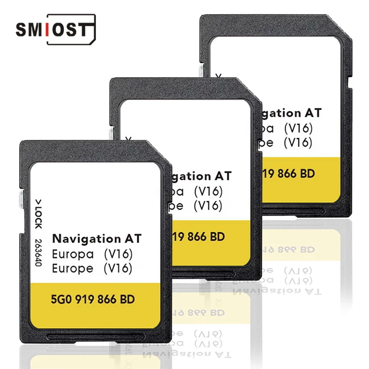 For VW CC POLO  PASSAT GPS Tracking Map Card at Europa 1 V15
