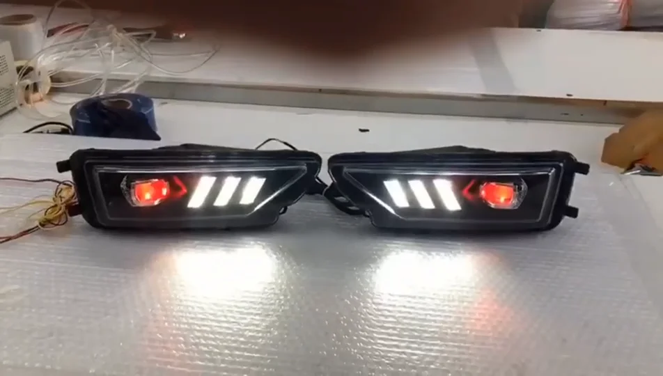 Front Bumper Led Drl Daytime Running Light Fog Lights Lamp With Turn