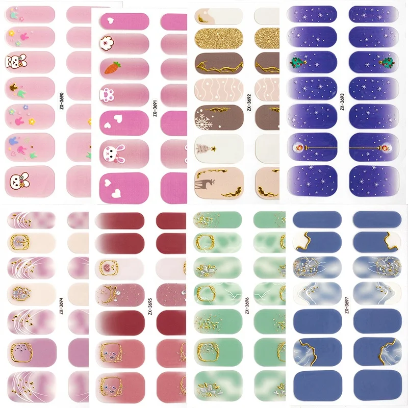 3D Bronzing Nail Stickers - High-Style European & American
