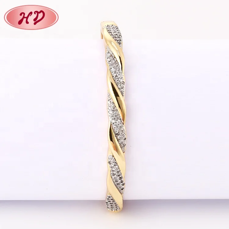 Latest Designs Dubai Gold Plated Ladies Fancy Bangles