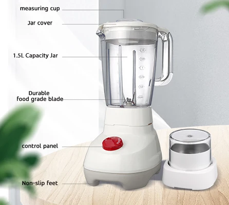 Stainless Steel Jug Blender Grinder Chopper High Speed Kitchen Appliances Commercial Smoothie Electric Blander factory