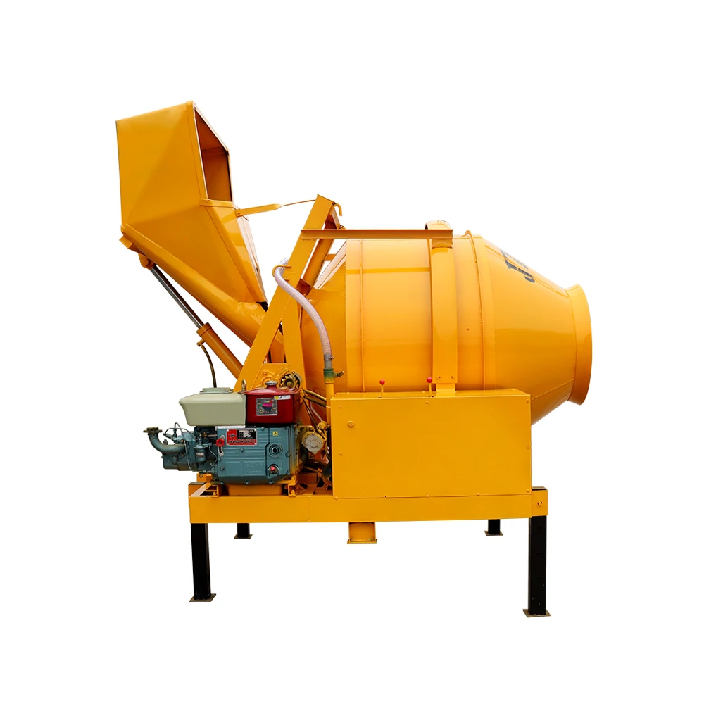 Movable Self Loading Hydraulic Automatic JZC Series Capacity Customizable Diesel Powered Drum Concrete Mixer