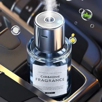 56H Hot Selling Electric Aromatherapy Air Freshener Car Humidifier Gradient Night Light Perfume Diffuser Machine Car Diffuser