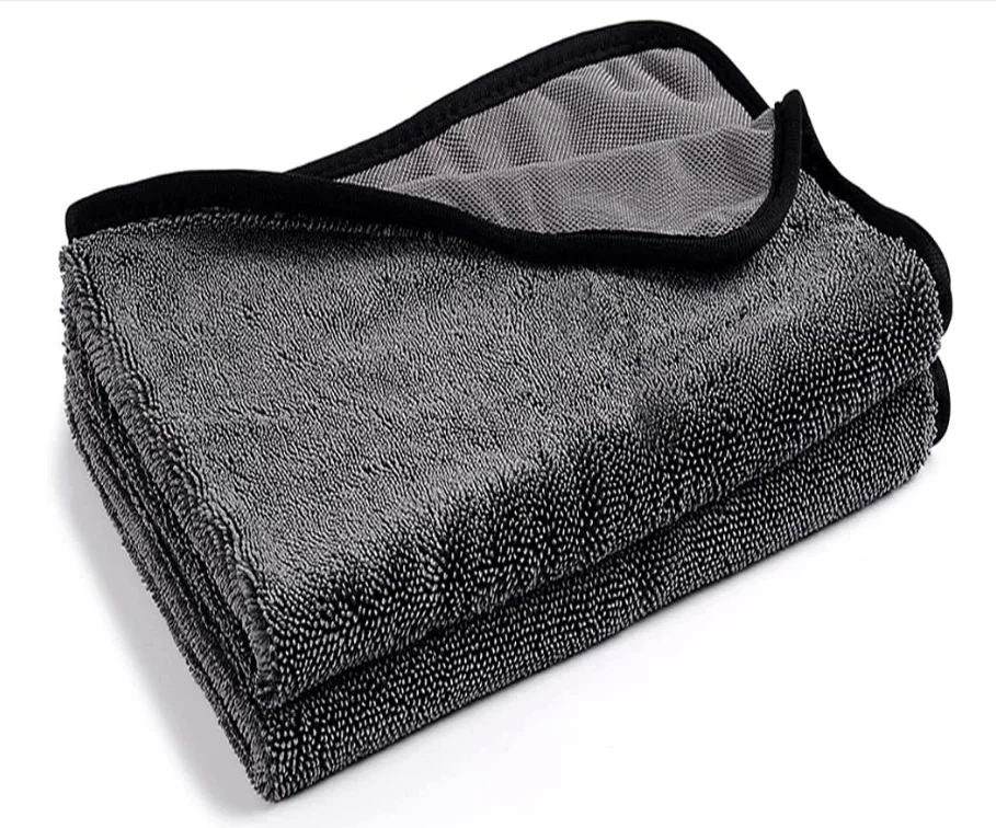 JIEXU JXSTT 750gsm 70x90cm Soft Lint Free Scratch Free Bulk Wholesale Super Absorbent Single Sided Twisted Loop Car Drying Towel