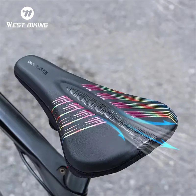 Gel Absorbing Bicycle Seat Cover Stable Breathable Waterproof