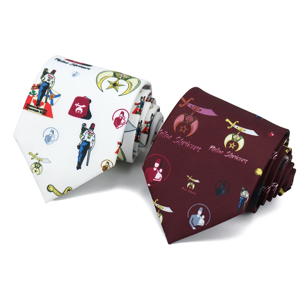 Shop Custom Mens Collections - White Burgundy Red Ties