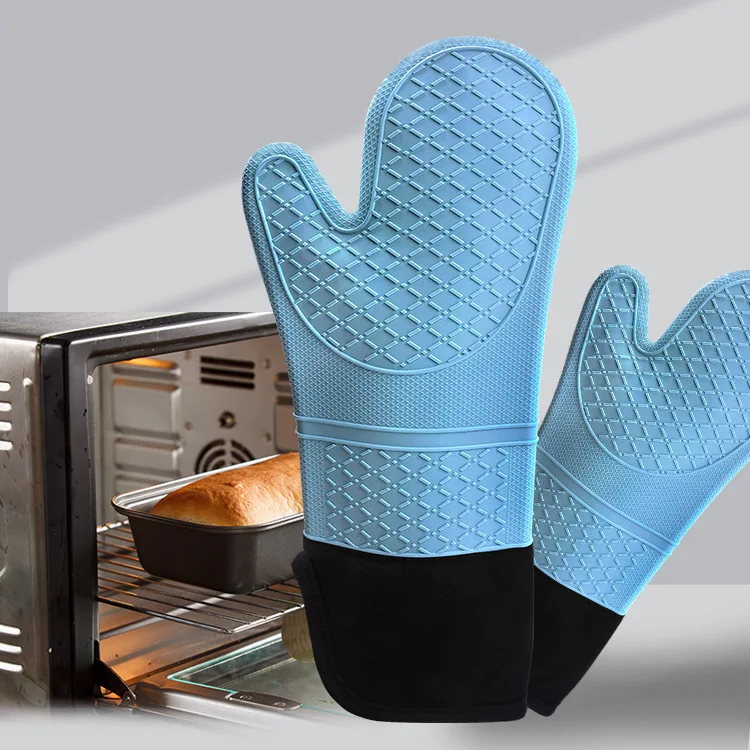 USSE Heat Resistant Baking BBQ Cotton Kitchen Silicone Oven Mitts for Microwave factory