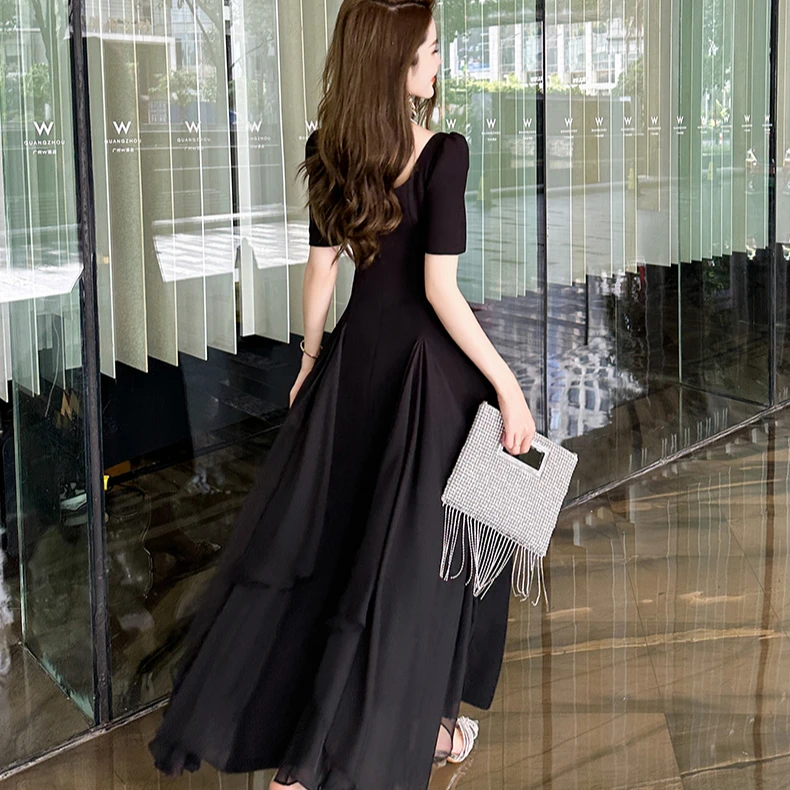 chiffon dress irregular casual YiZYiF Women's Short Sleeve Chiffon Tiered Cocktail Dresses Solid Casual Crewneck Irregular Ruffle Short Dress Burgundy Small at Amazon Women's Clothing store