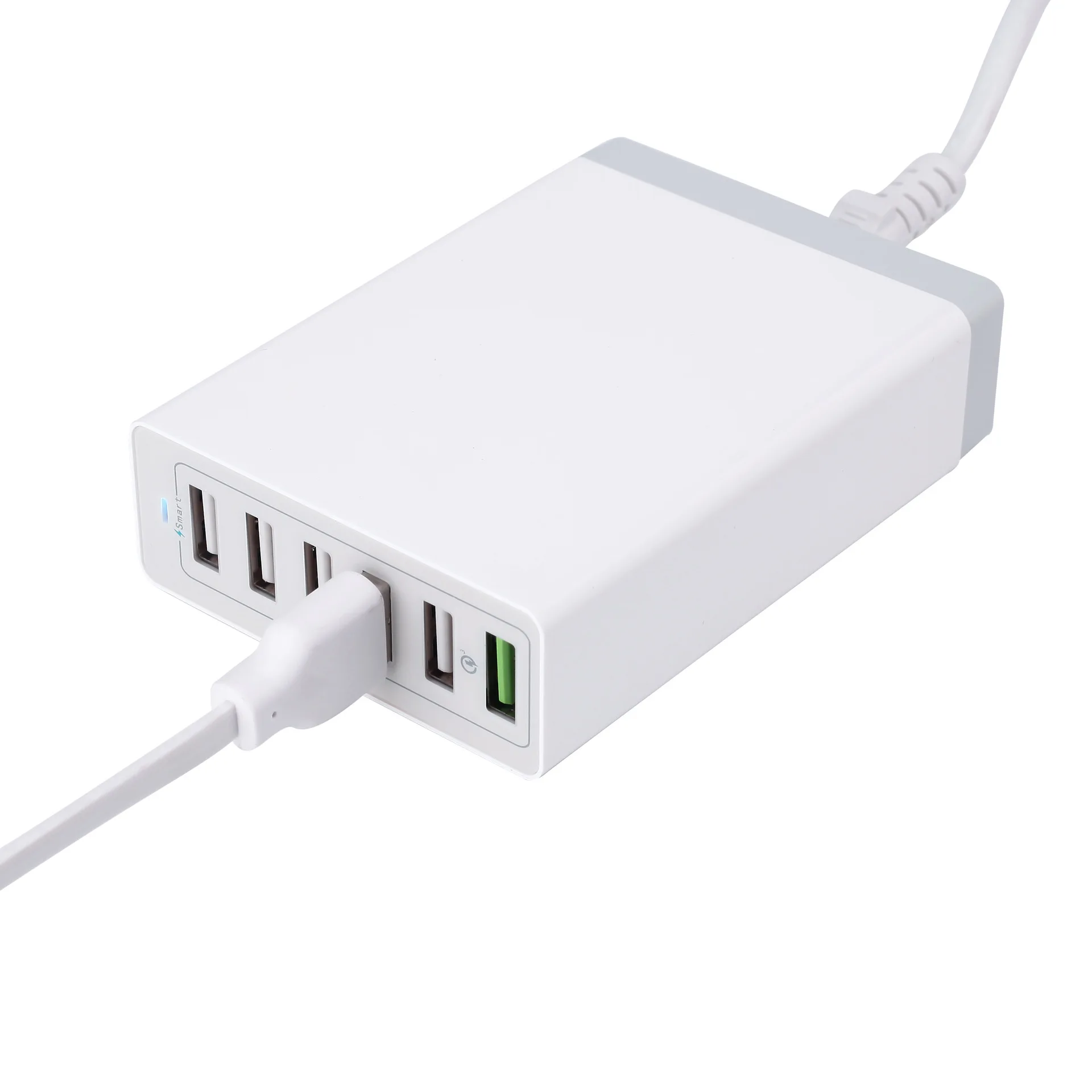 50W 10A Multi Port USB Quick Charger with Smart Technology 6 port Travel Charger For Mobile Phone and Tablet