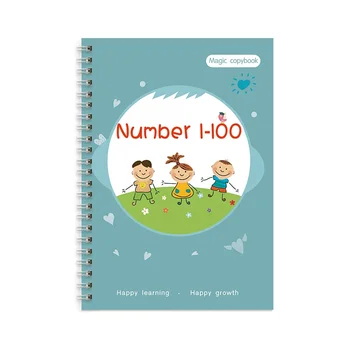 Wholesale price reusable writing practice custom magic copybook for kids children early education English and Arabic