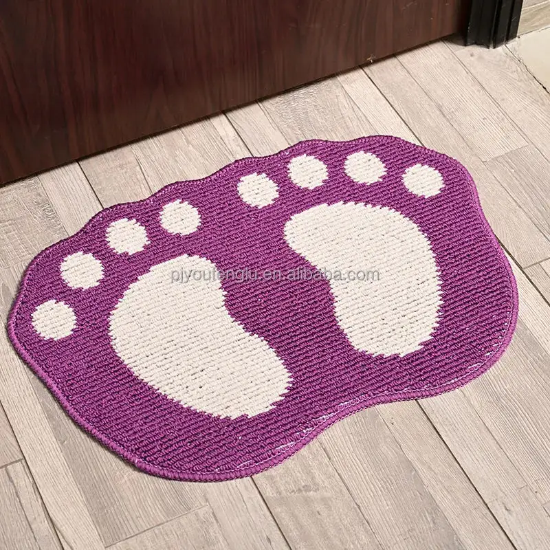 Factory Wholesale Custom anti-slip Bathmat TPR Backing Floor Mats super absorbent microfiber bath mats rugs