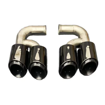 Muffler Tip Exhaust Tail Pipe for Porsche Cayenne 958.1 2011-2014 Perfect Fit 2011-2014 Porsche Cayenne Tail Throat Exhaust