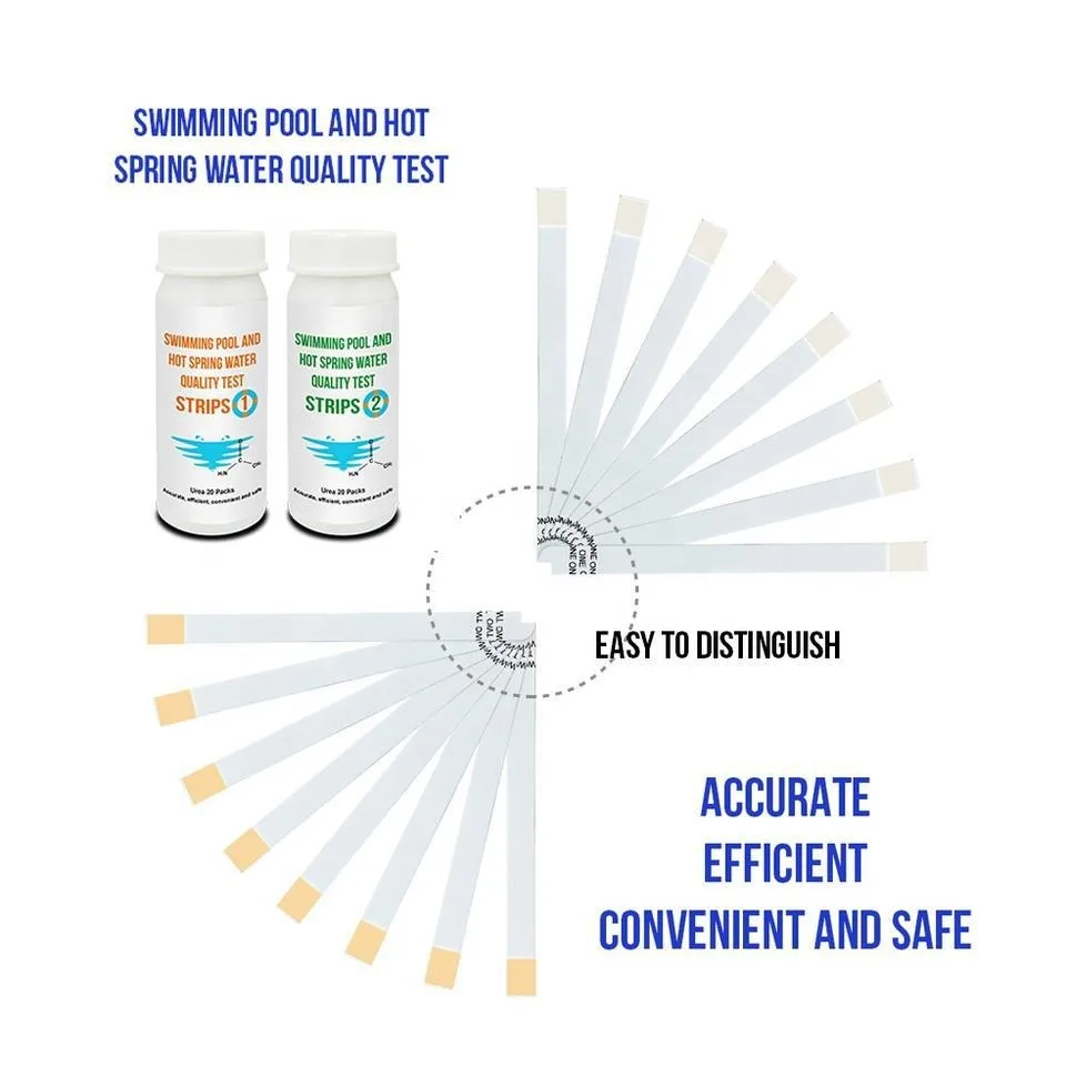 Swimming Pool And Hot Spring Water Quality Test Strips Urea Test Strips
